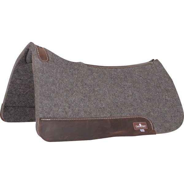 Classic Equine GFP Grey 100% Wool Felt Saddle Pad