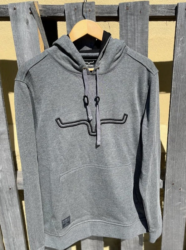 Men's Kimes Ranch Fast Talker Fleece Hoodie In Charcoal Heather *Closeout*