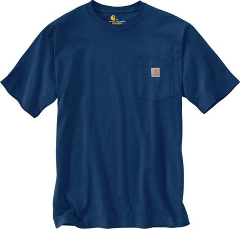 Carhartt K87-413 Dark Cobalt Workwear Short Sleeve Pocket T-Shirt