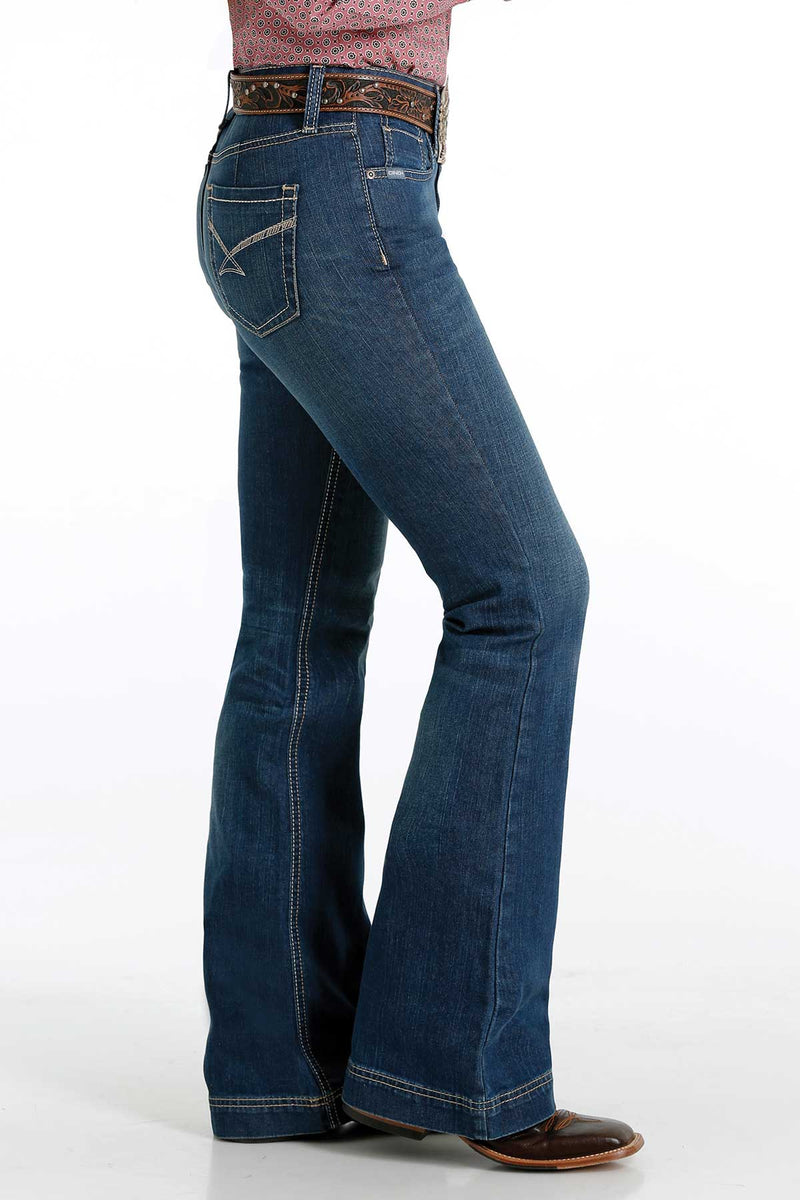 Women's Cinch MJ81454081 Lynden Moderate Rise Slim Fit Trouser