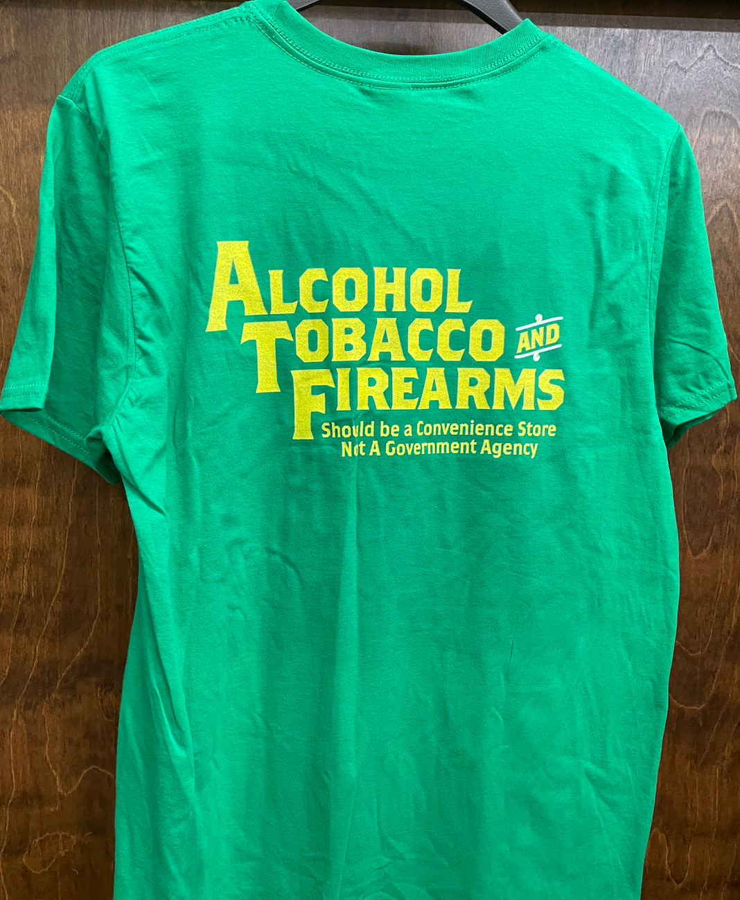 GUN LIFE "ATF" KELLY GREEN GILDAN SOFT SHORT SLEEVE T-SHIRTS *CLOSEOUT