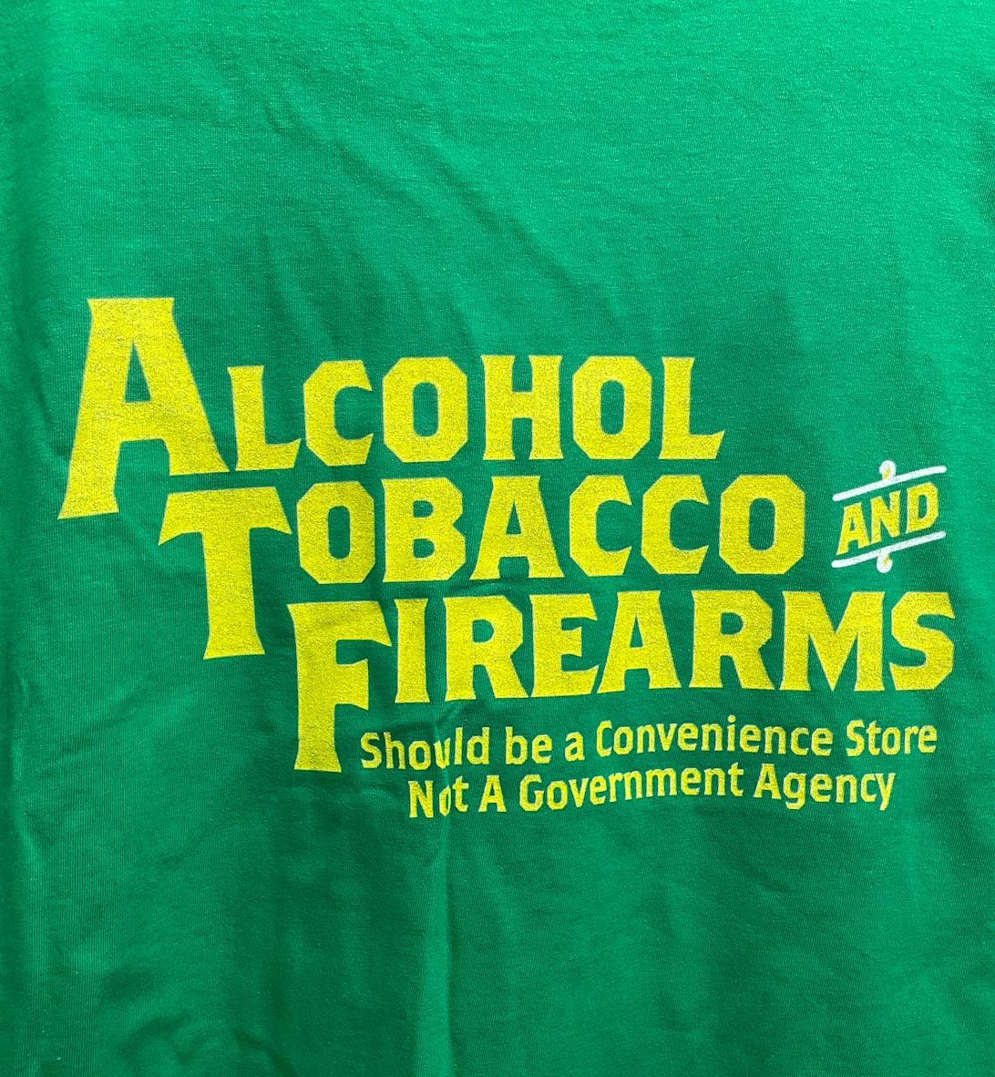 GUN LIFE "ATF" KELLY GREEN GILDAN SOFT SHORT SLEEVE T-SHIRTS *CLOSEOUT