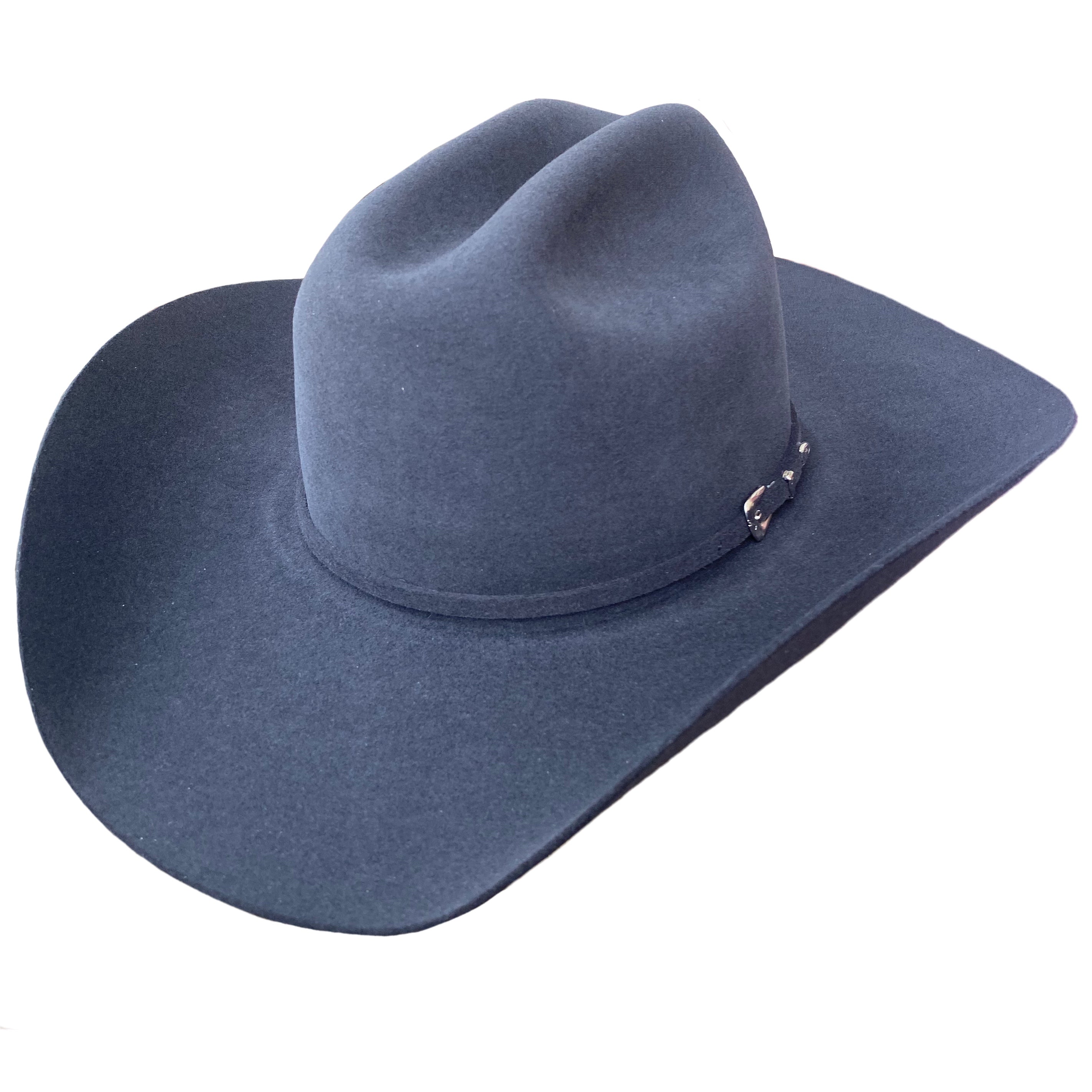 Rodeo King 5X Charcoal Low Rodeo 4" Brim Felt Hat LAST SIZE 6 3/4