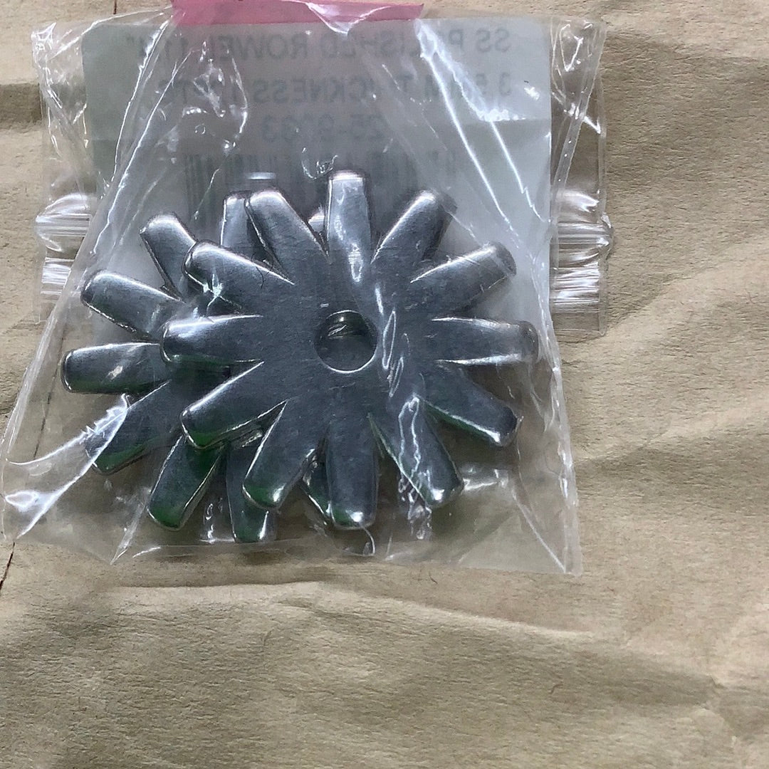 Jerry Beagley Stainless Steel Polished Rowel 25-9033