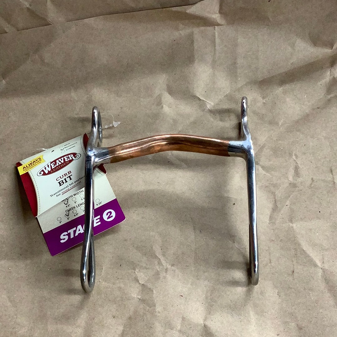 Weaver Leather 25-5802 4.5 inch Medium Port Curb Bit