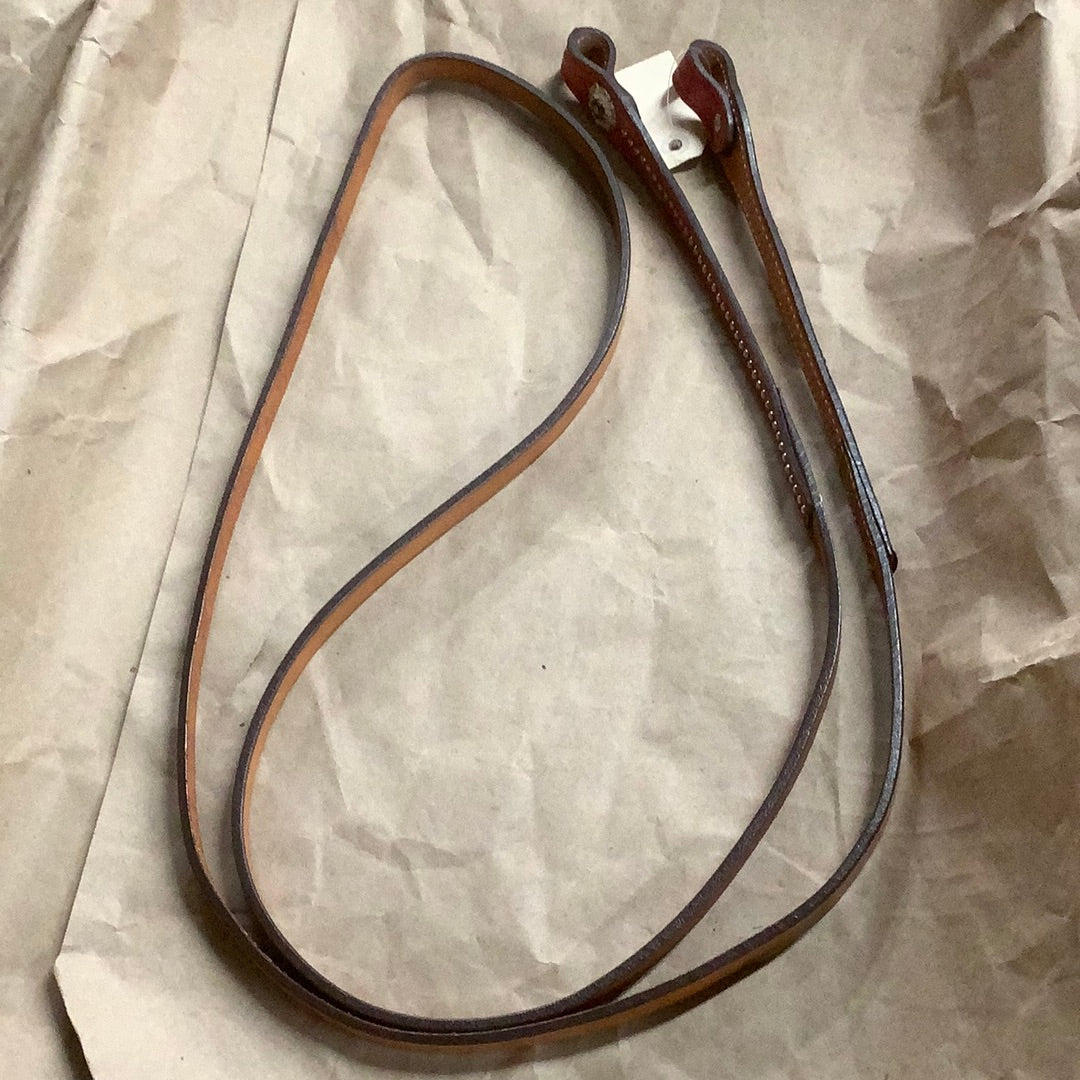 Private Label Smooth Quill Ostrich Overlay Ends Long Barrel Rein 03SP52495-1FR