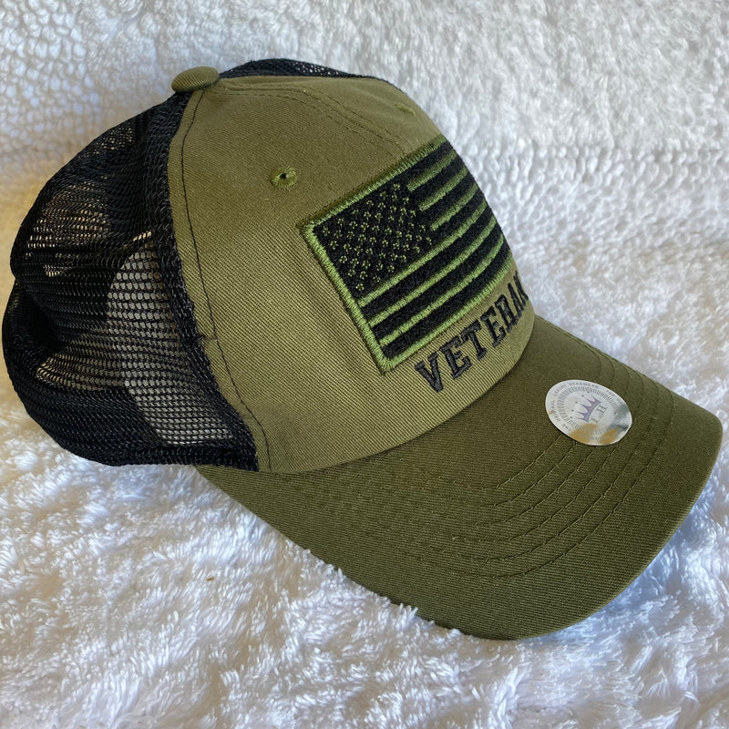 Green Veteran Cap