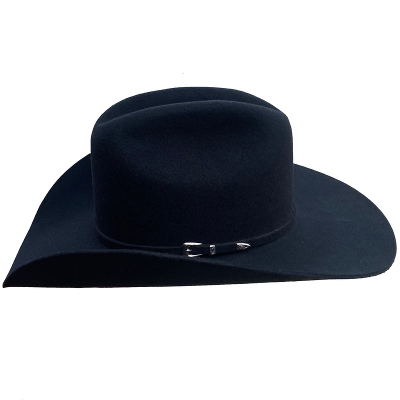 Rodeo King 3X Black Wool Low Rodeo Hat (Call to check availability)