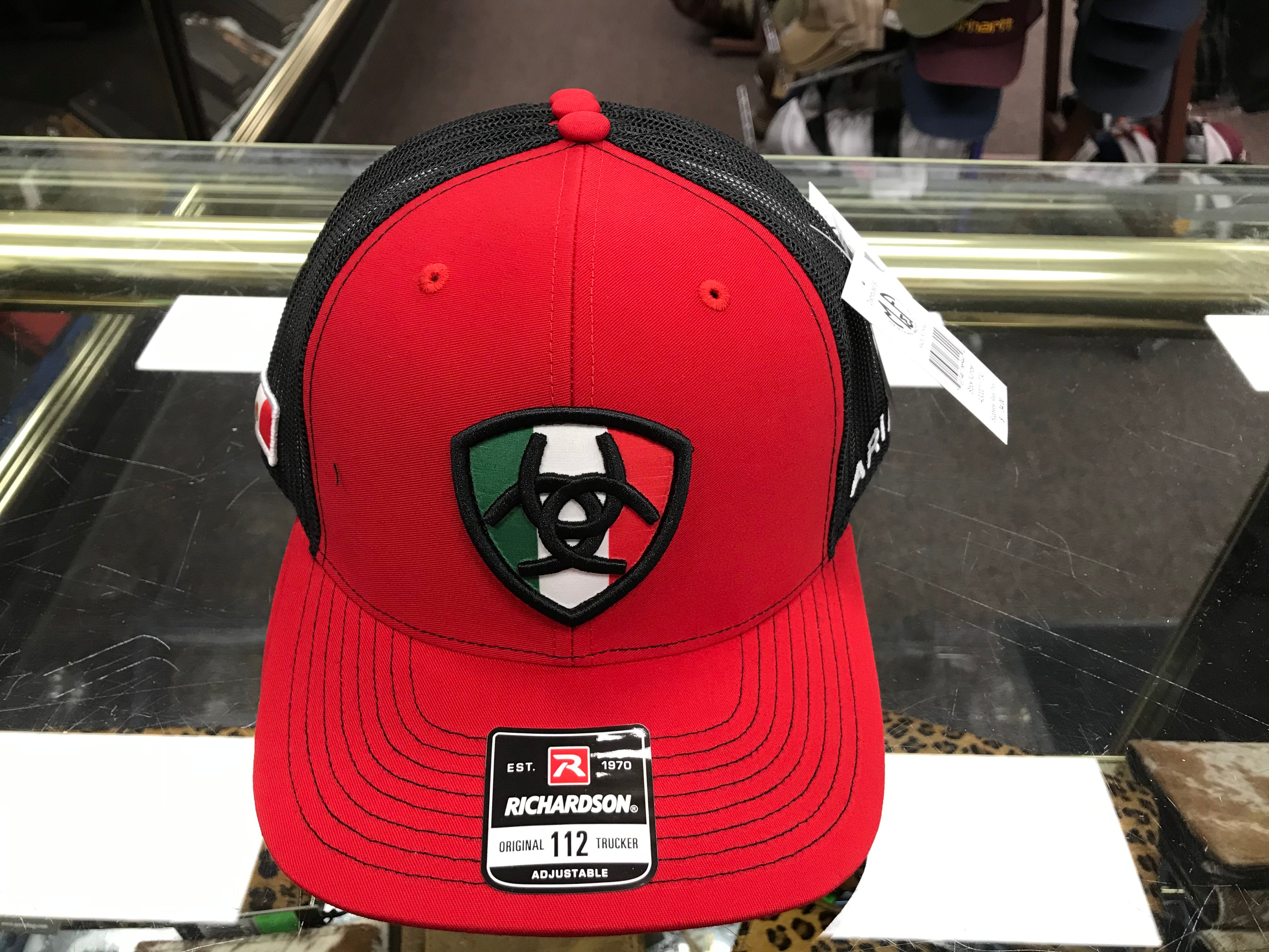 Ariat A300011704 Red Mexican Flag Logo Cap