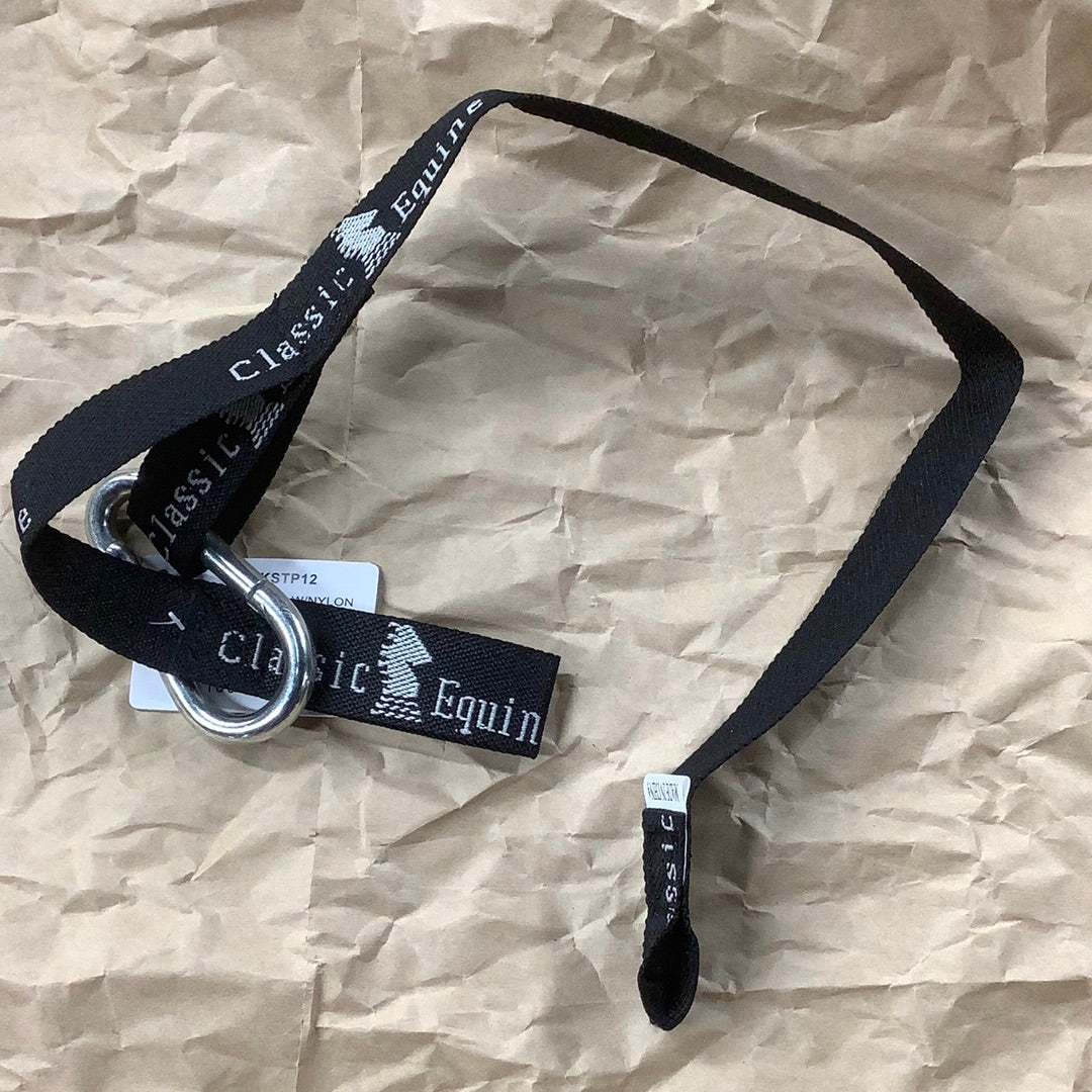 Classic Equine Adjustable Black Bucket Strap