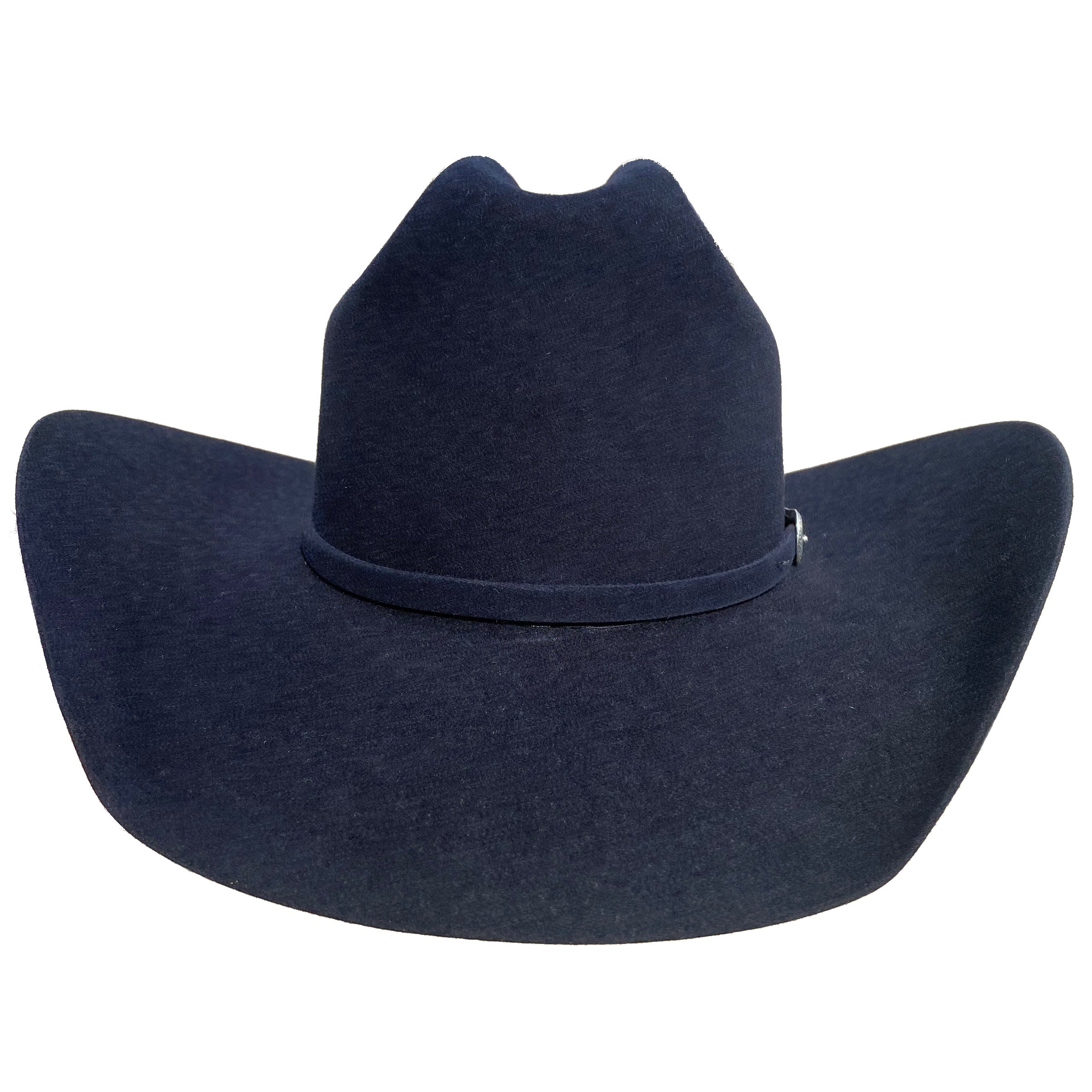 American Hat Company midnight blue felt cowboy hat.