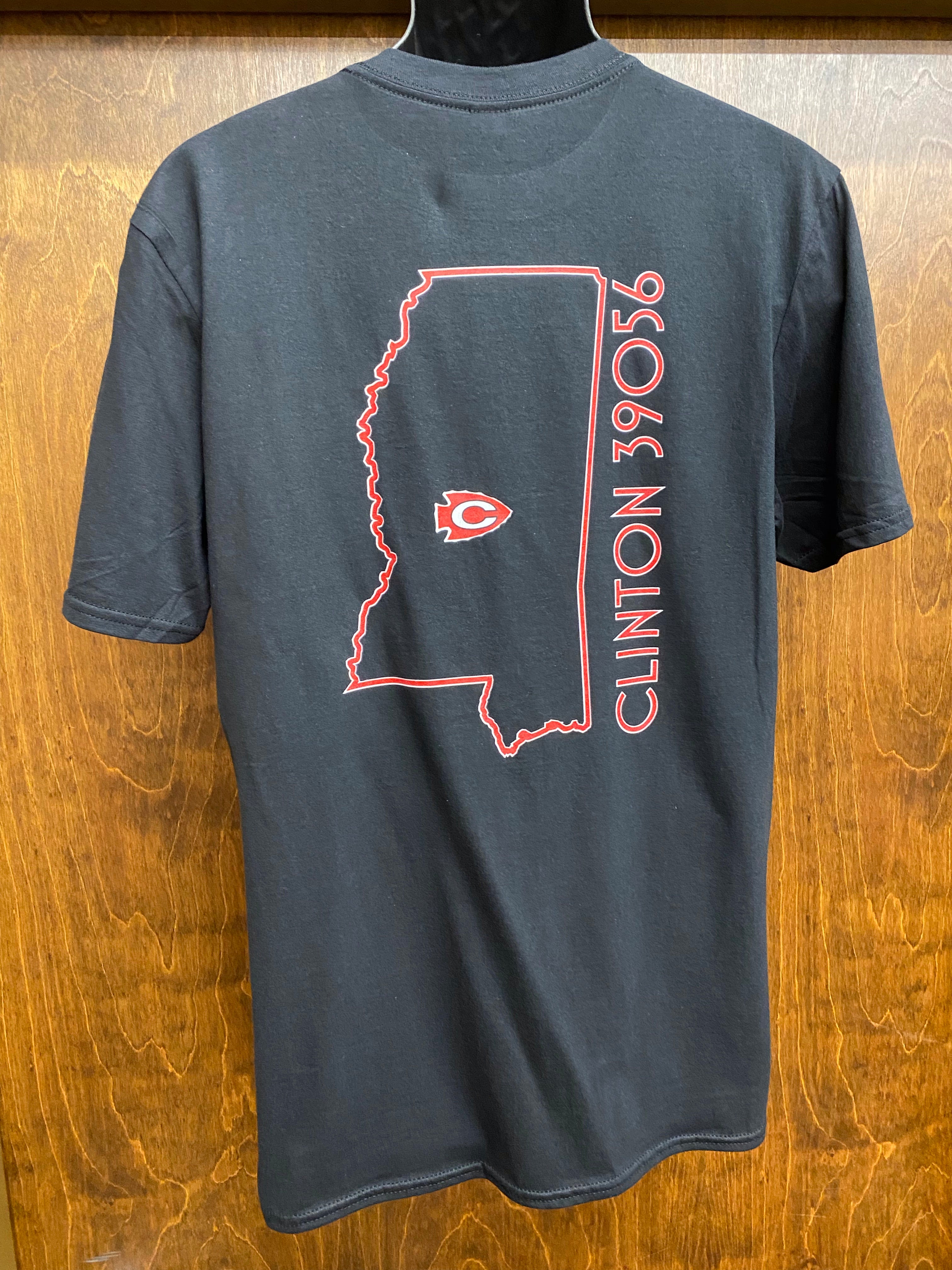 Clinton 39056 Black Gildan Soft Short Sleeve T-Shirt *CLOSEOUT*