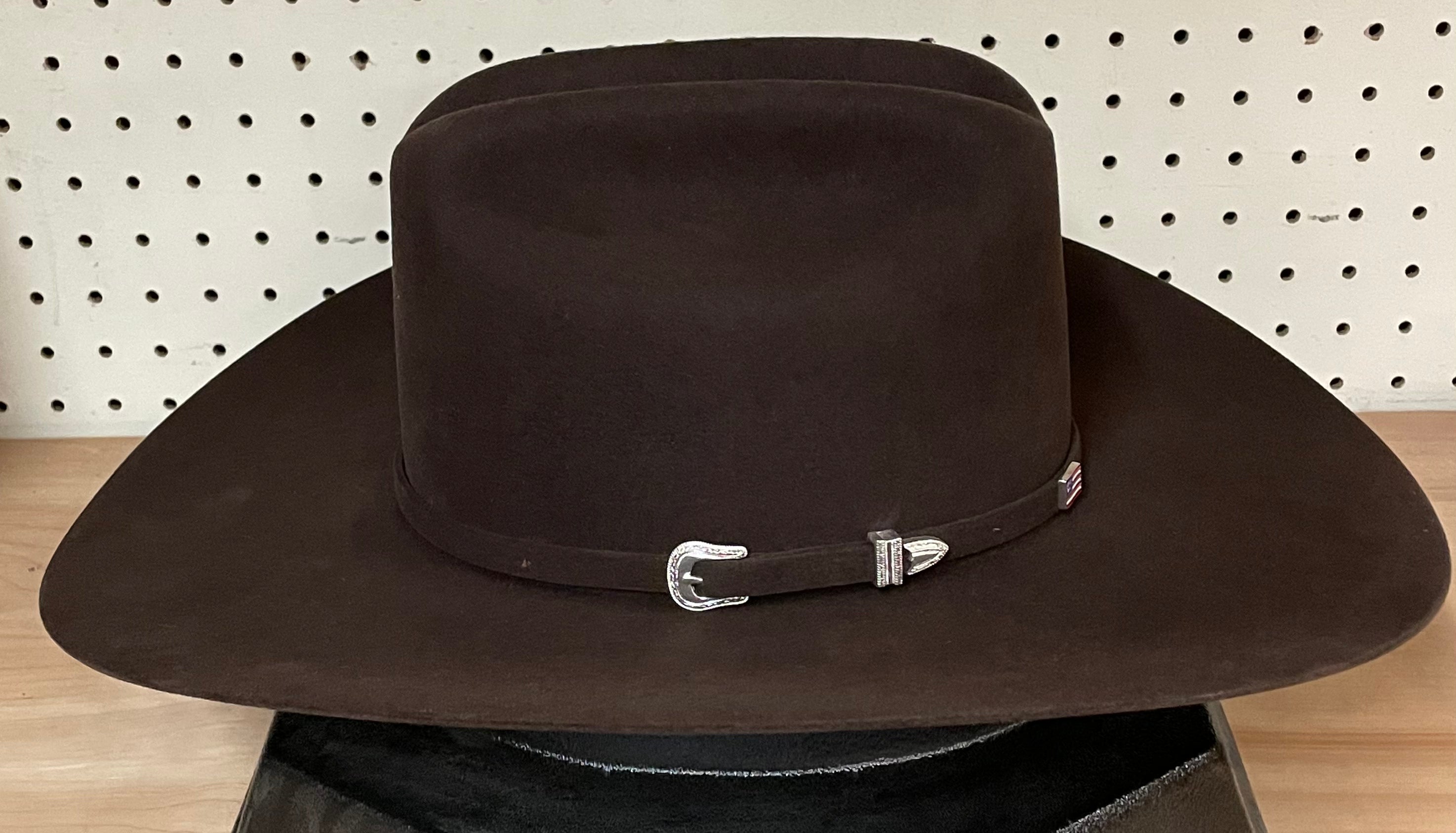 American Hat Company 7X Chocolate Rancher Crease Felt Hat