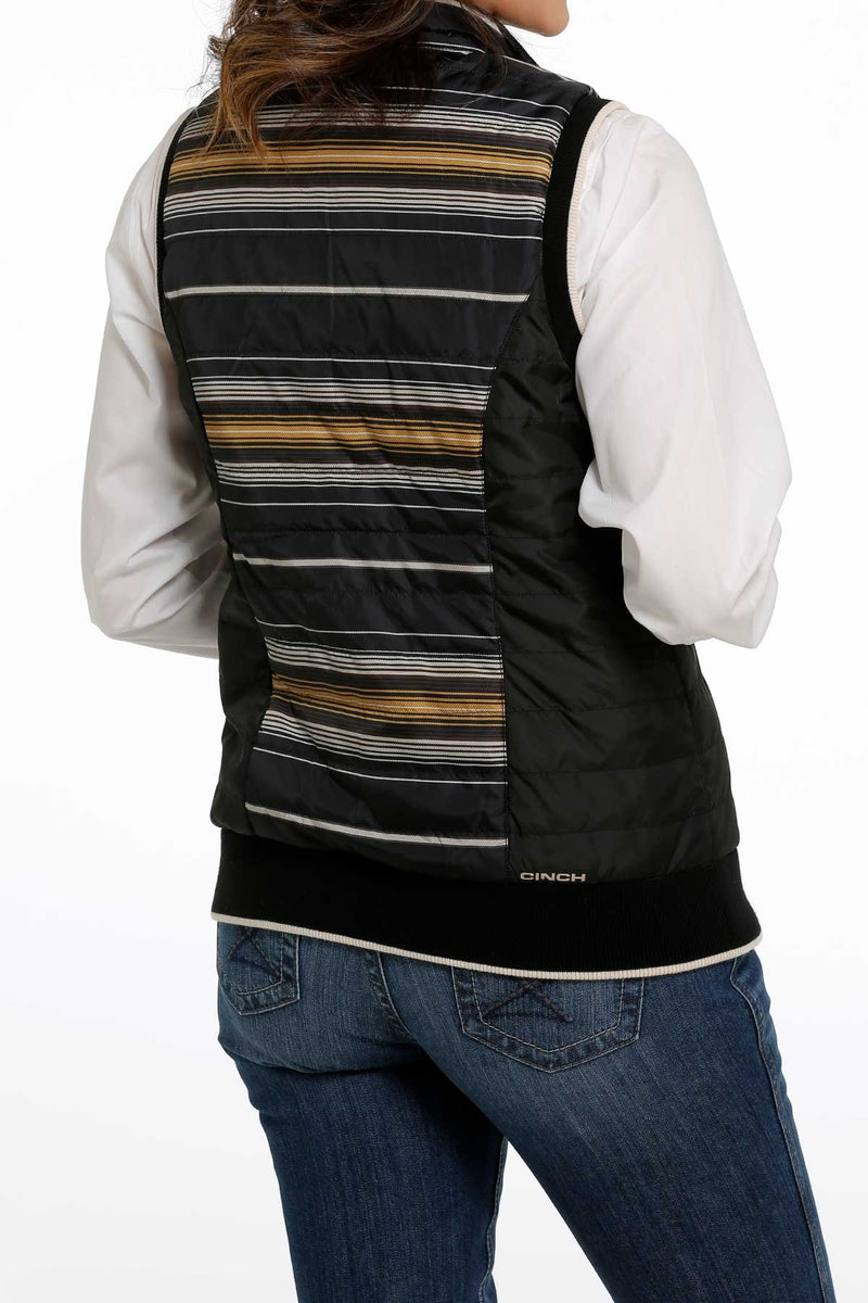 Women's Cinch MAV9887001 Black Quilted Reversible Vest *Closeout*