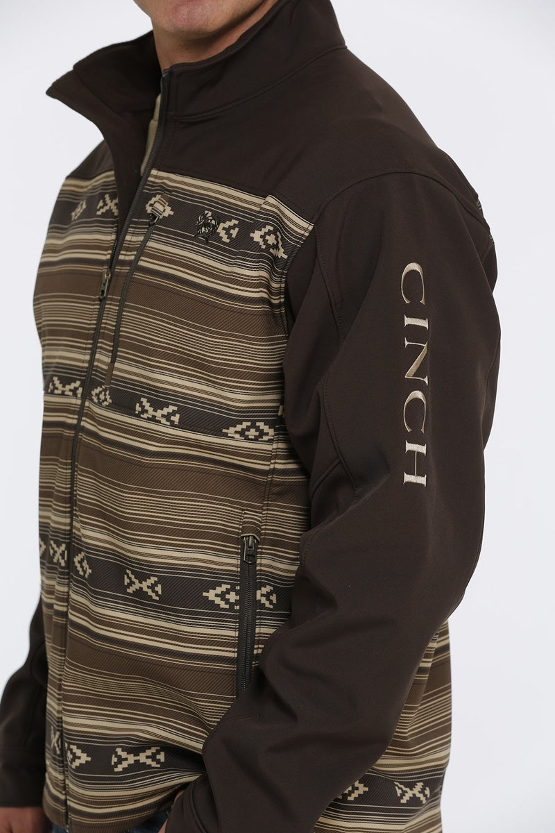Cinch MWJ1583002 Men's Brown Blanket Stripe Bonded Jacket (SHOP IN-STORES TOO)