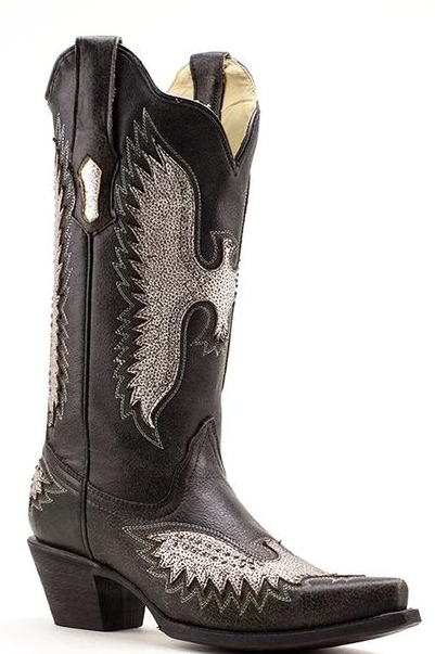 Corral 13" Silver Eagle Metallic Snip Toe Boot *CLOSEOUT*