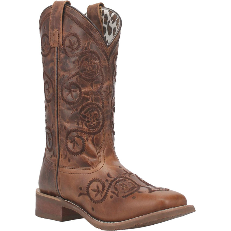 Women's Laredo 5863 11" Dizzie Brown Square Toe Boot *Closeout*