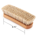 M & F 0401006 Grey 6 3/4" 100% Horsehair Boot Brush