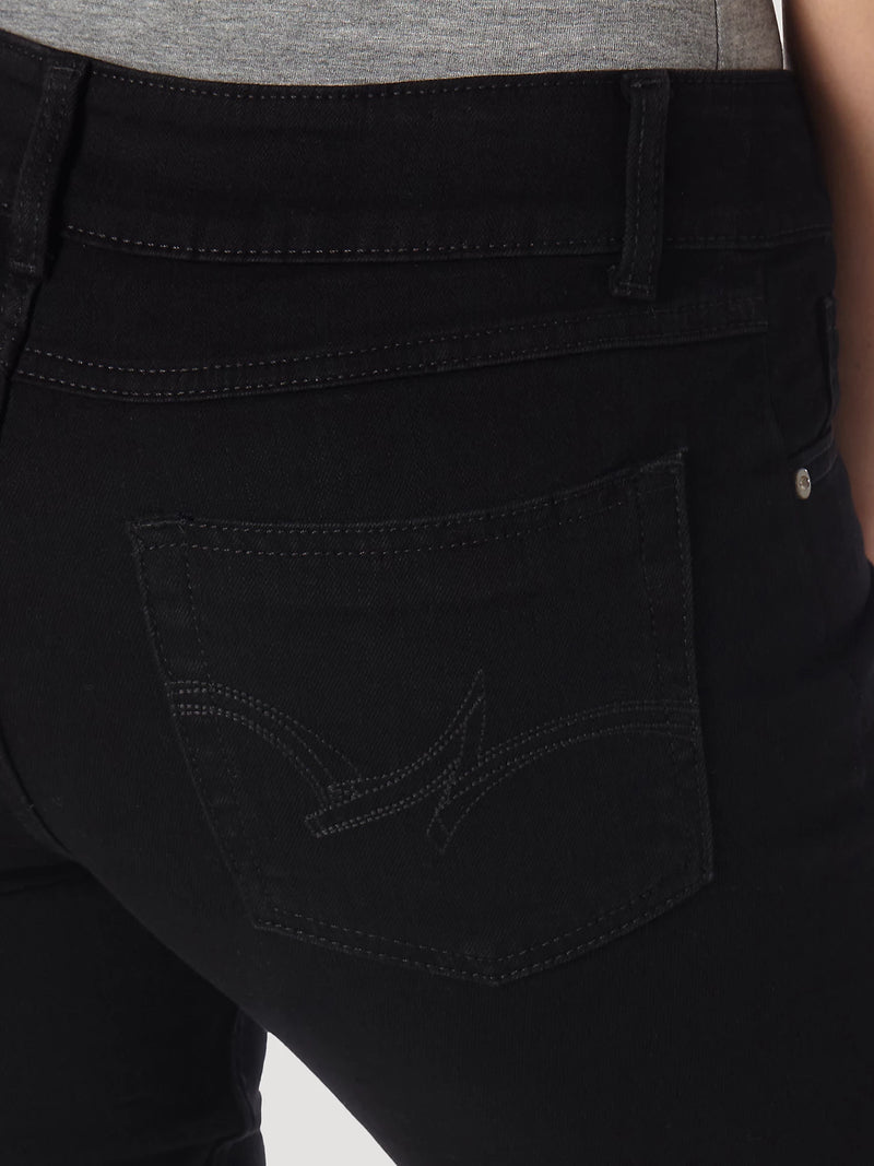 Women's Wrangler 09MWZBK Black Bootcut Jeans