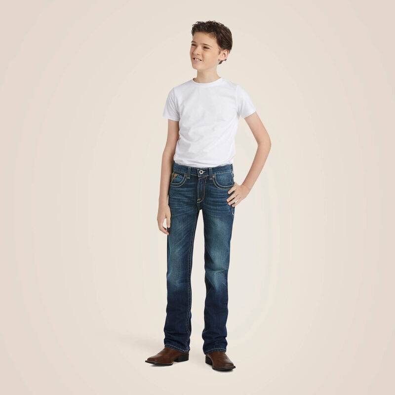 Boy's Ariat 10018338 B5 Slim Boundary Stackable Straight Leg Jean