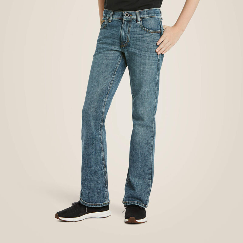 Boy's Ariat 10023449 B5 Slim Stretch Legacy Stackable Straight Leg Jean