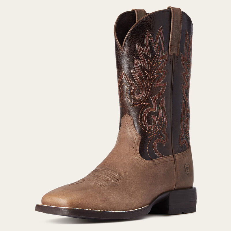 Men's Ariat 10038449 Layton Western Boot Authentic Brown *Closeout*