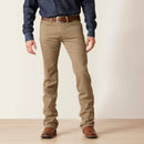 Men's Ariat M7 Straight jeans in Khaki. Front View