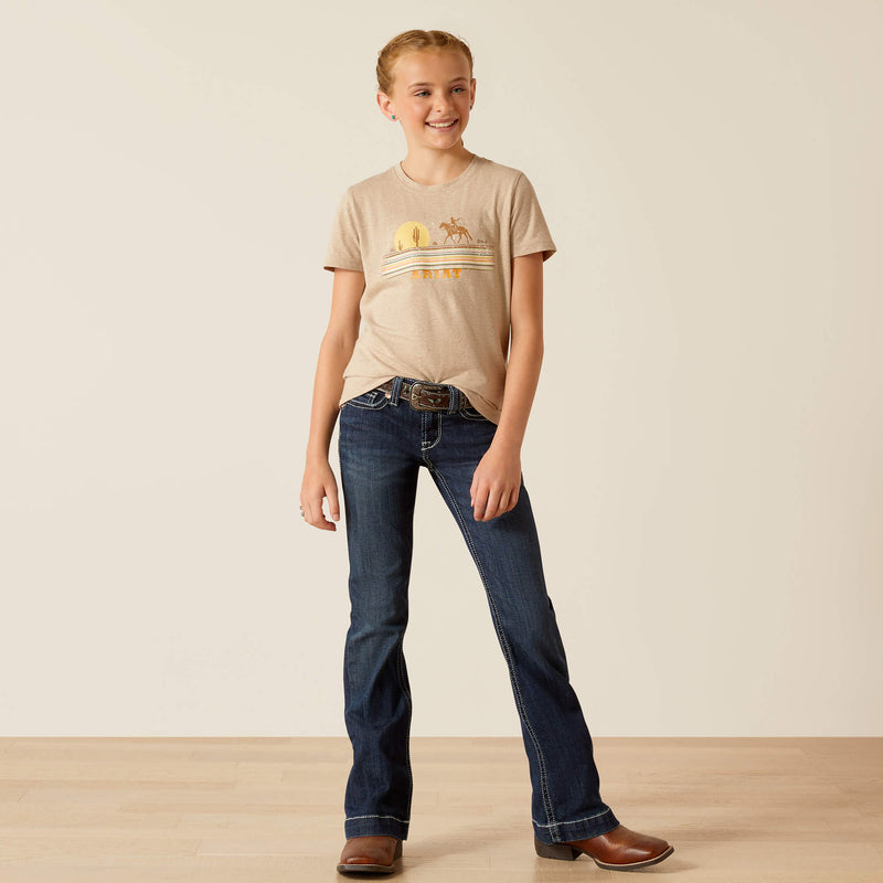 Girl's Ariat 10048592 Desert Short Sleeve T-Shirt *Close Out*