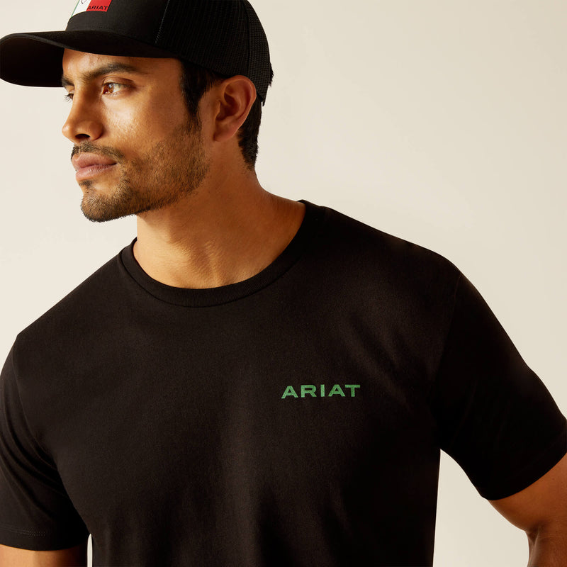 Men's Ariat 10051447 Wooden Badges T-Shirt