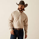 Men's Ariat wrinkle free long sleeve shirt in Gold Stripe. 