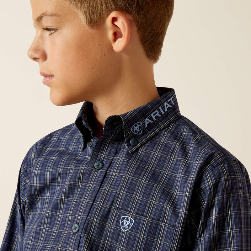 Boys Ariat 10052634 Pro Team Kolt Long Sleeve Classic Shirt