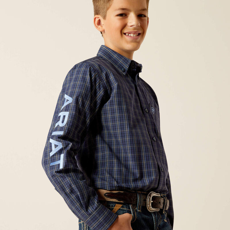 Boys Ariat 10052634 Pro Team Kolt Long Sleeve Classic Shirt