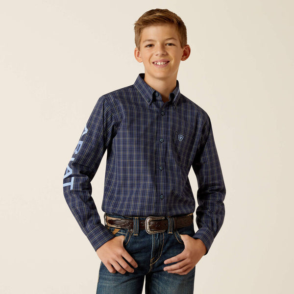 Boys Ariat 10052634 Pro Team Kolt Long Sleeve Classic Shirt