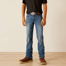 Boy's Ariat B5 slim straight jean. Front View