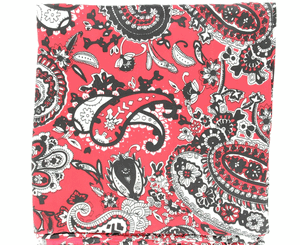 M & F 09042 100% Silk Wild Rags 33x33 Paisley