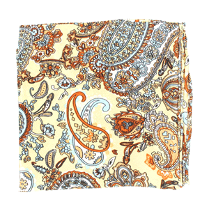 M & F 09042 100% Silk Wild Rags 33x33 Paisley