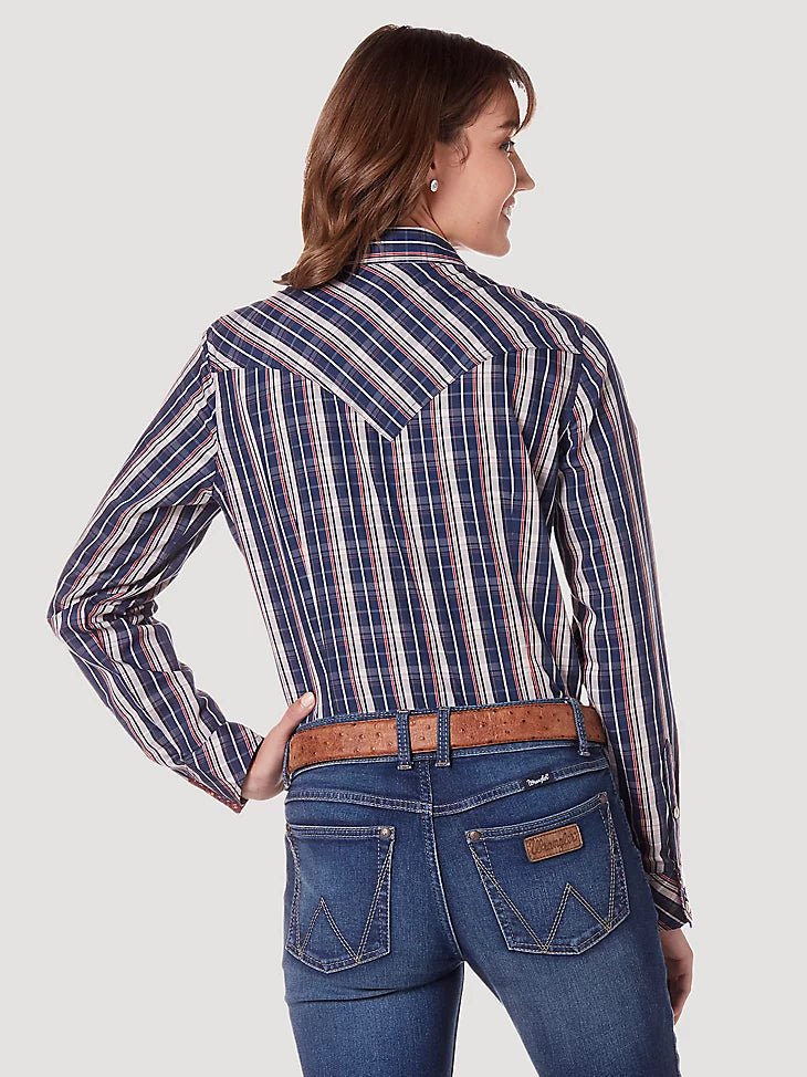 Women's Wrangler 112336535 Retro Western Long Sleeve Shirt