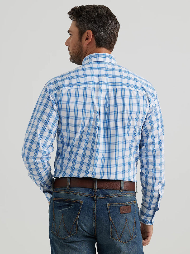 Men's Wrangler® 112344871 George Strait One Pocket Long Sleeve Button Down Shirt