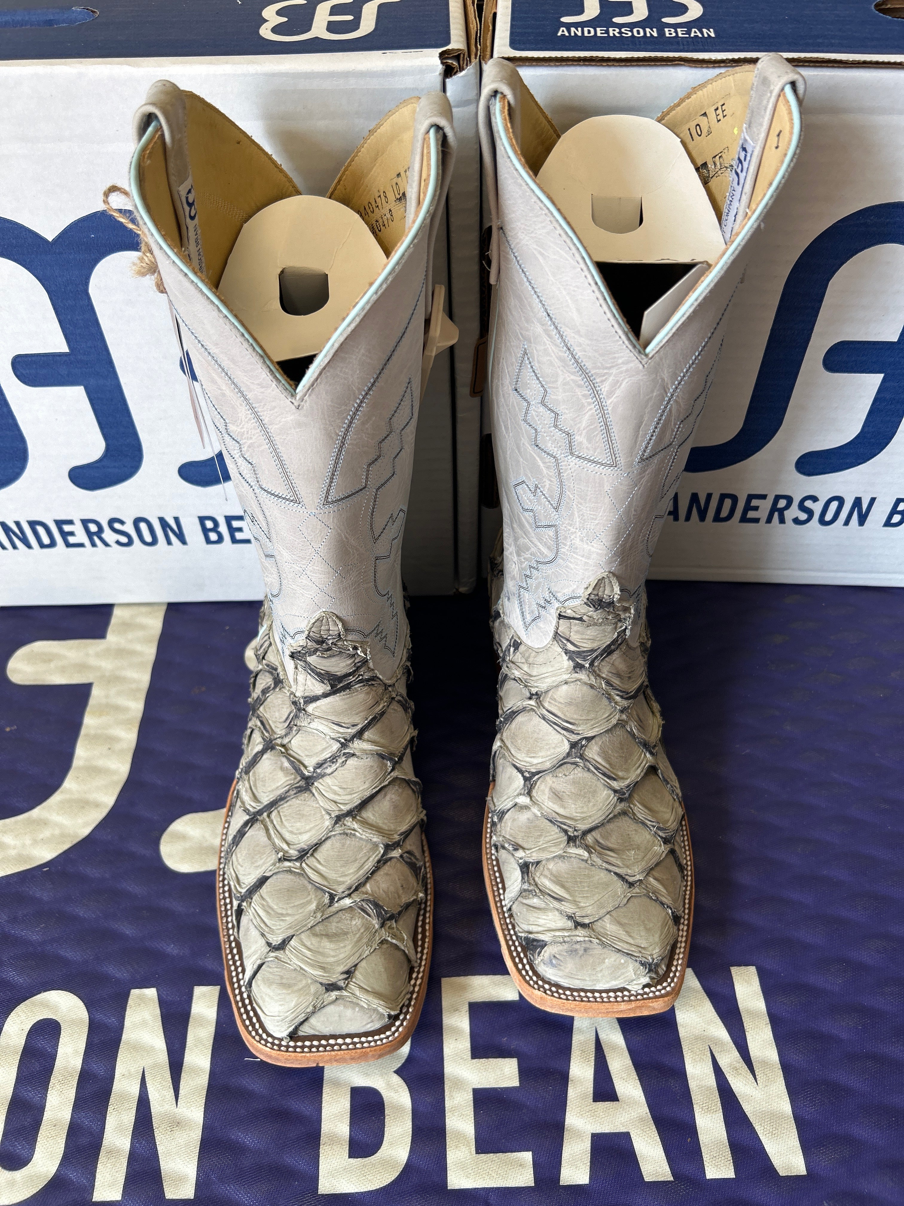 Men's Anderson Bean 12 Inch Shaft Stone Cold Big Bass Wide Square Toe Boots