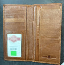 Top Notch Accessories 123BR Brown Alligator Print w/Horseshoe & Longhorn Concho Wallet