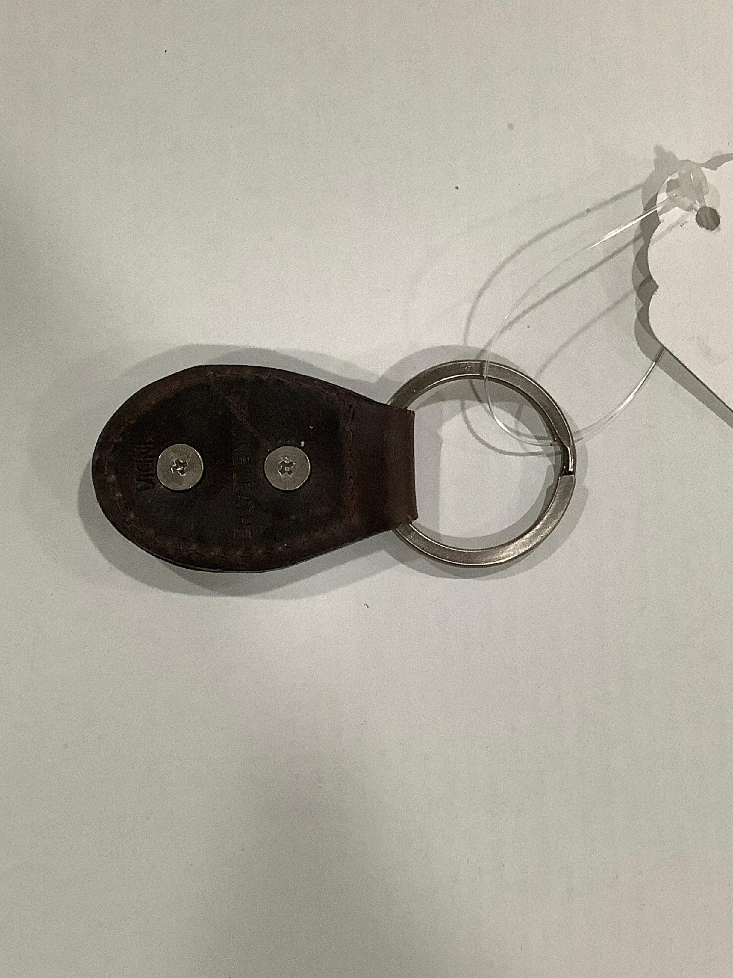Zep-Pro Ohio State Buckeyes Oval "Crazy Horse" Leather Concho Key Chain
