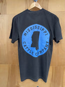 Mississippi Cattle Company Short Sleeve Comfort Color Pocket T-Shirt in Pepper