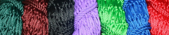 various color hay nets 