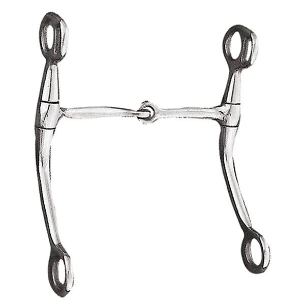 Weaver Leather 25-5120 Tom Thumb Snaffle Bit 5" Mouth, Stainless Steel