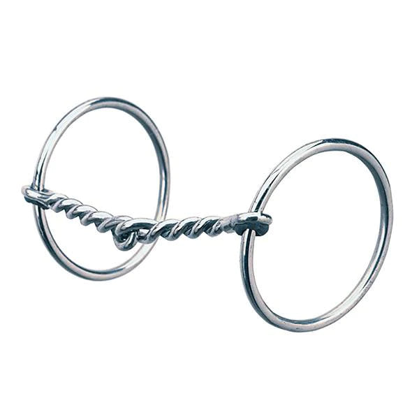 Weaver Leather 25-5331 All Purpose Ring Snaffle Bit 5" Single Twisted Wire Mouth