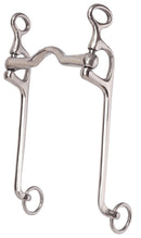Stainless steel walking horse bit with 5 inch low port mouth and 8-1/2 inch swivel cheeks.