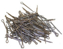 Collection of metal cotter pins