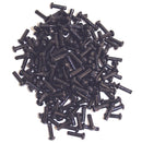 Black steel rowel pins for spurs.