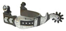 Men's American Heritage Equine Antique Brown Spur with German Silver Engraved Trim
