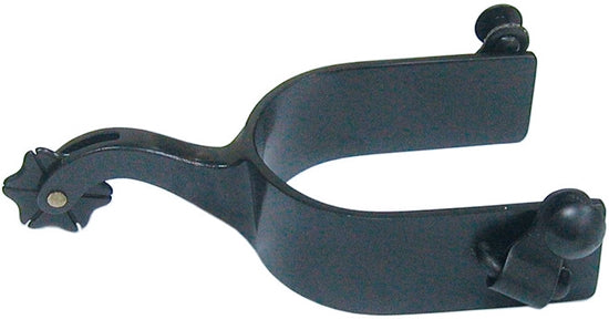 Men's black steel spur for all-around use.